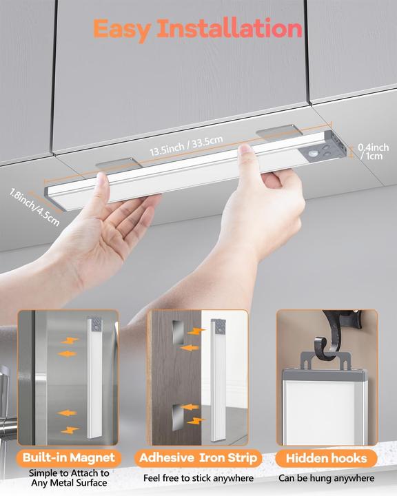 Produktbild Hiboitec LED Schrankbeleuchtung mit Bewegungsmelder (350 lm)