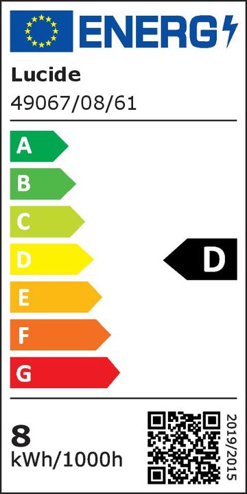 Energy Label Lucide E27 (E27, 8 W, 1080 lm, 1 x, D)