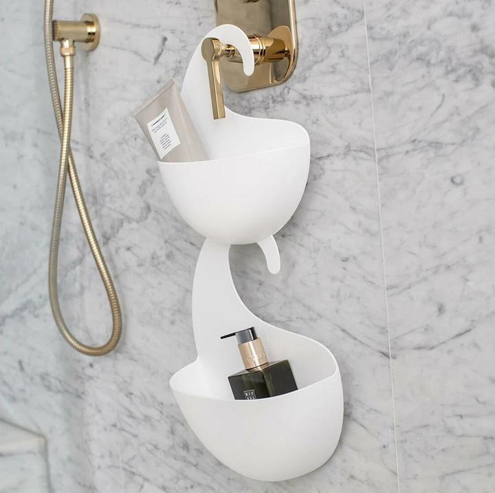 Actual product image Koziol Shower Utensil Holder Surf M, Beige (6.5 x 21.5 x 25 cm)