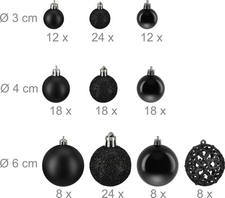 Actual product image Relaxdays 150x palline-natale (150 -part)