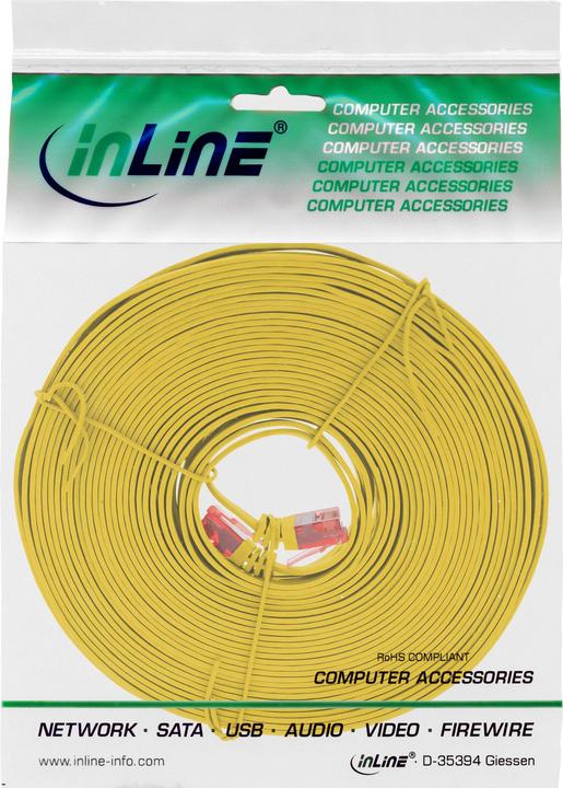 Produktbild InLine 7m Patchkabel flach, U/UTP, Cat.6 (U/UTP, CAT6, 7 m)