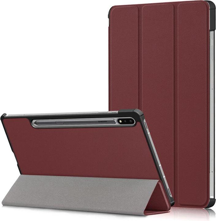Techsuit - FoldPro - Samsung Galaxy Tab S7 / S8 - Burgundy (S8, Galaxy Tab S7)