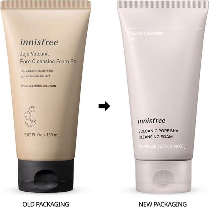 Actual product image Innisfree Volcanic Pore BHA Cleansing Foam (Foam, 150 ml)