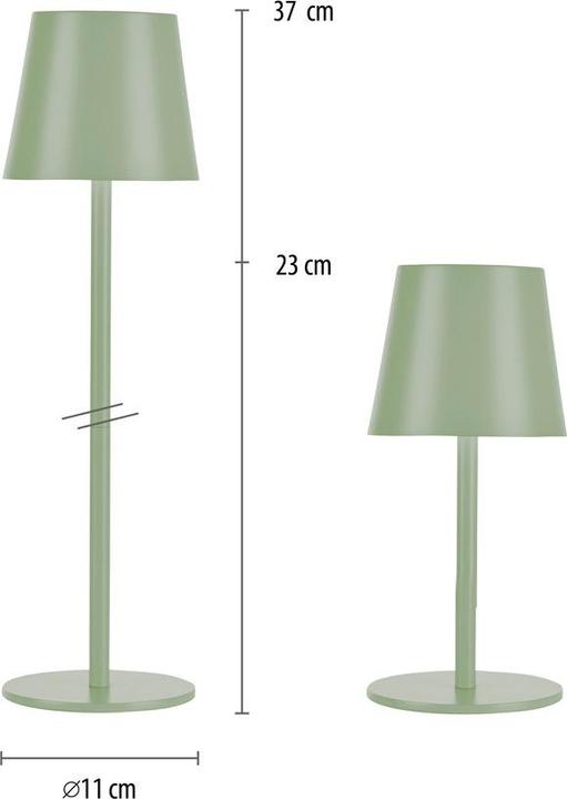 Actual product image Selltec LED table lamp rechargeable battery (320 lm)