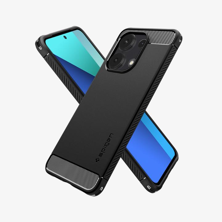 Actual product image Spigen Rugged Armor case for Xiaomi Redmi Note 13 4G / LTE - matte black (Xiaomi Redmi Note 13 4G)