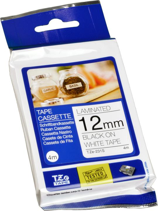 Produktbild Brother TZe-231S (1.20 cm, Weiss, Schwarz)