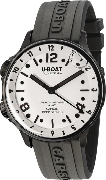 Immagine prodotto U-Boat 8889 Capsoil Doppiotempo DLC GMT 45mm 10ATM (Orologio da polso analogico, 45 mm)