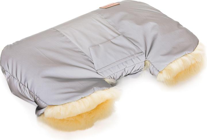 Actual product image Fillikid Fusssäcke für Kinderwagen & Buggys Lammfell-Handwärmer Nyby Reflect mit reflektierendem