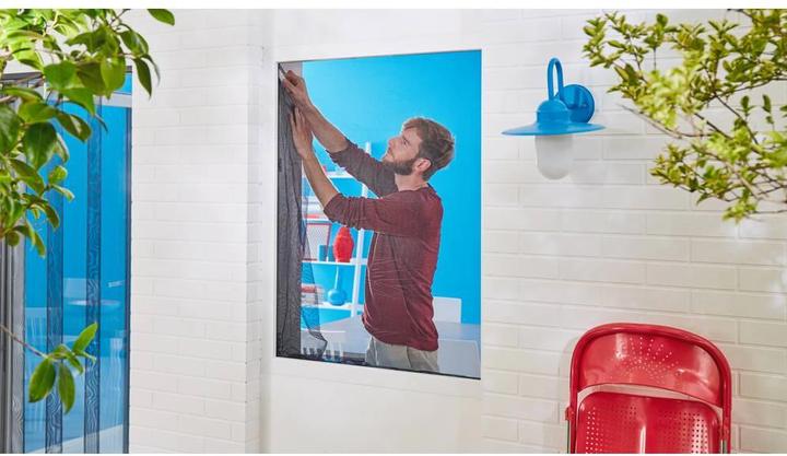 Actual product image tesa Insect screen STANDARD for windows, with Velcro tape, without drilling (150 x 180 cm)