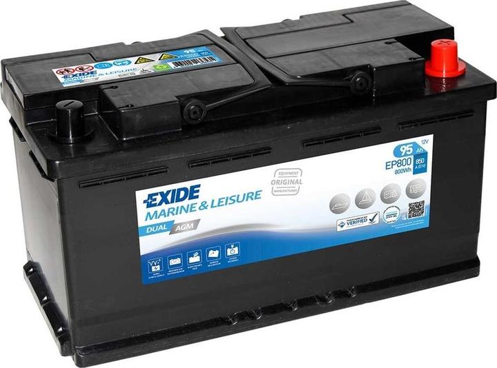 Image du produit Exide Dual Agm (12 V, 92 Ah)