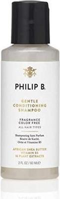 Actual product image Philip B. African Shea Butter Gentle & Conditioning Shampoo 60ml (60 ml, Liquid shampoo)