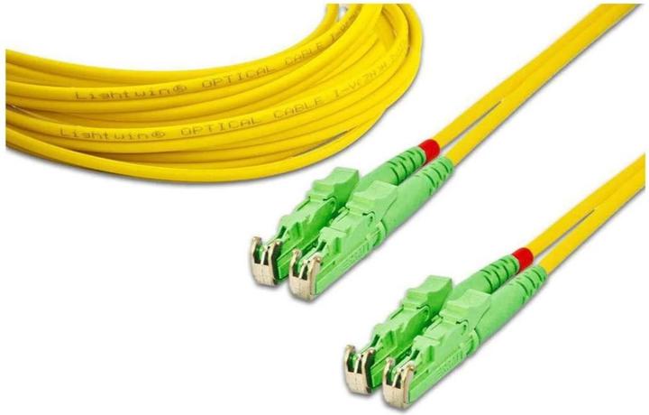 Actual product image Wirewin Fibre optic patch cable E2000/APC-E2000/APC, singlemode, duplex, 2m (2 m)