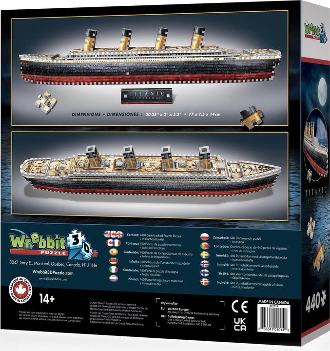 Actual product image Wrebbit 3D Titanic (440 pieces)
