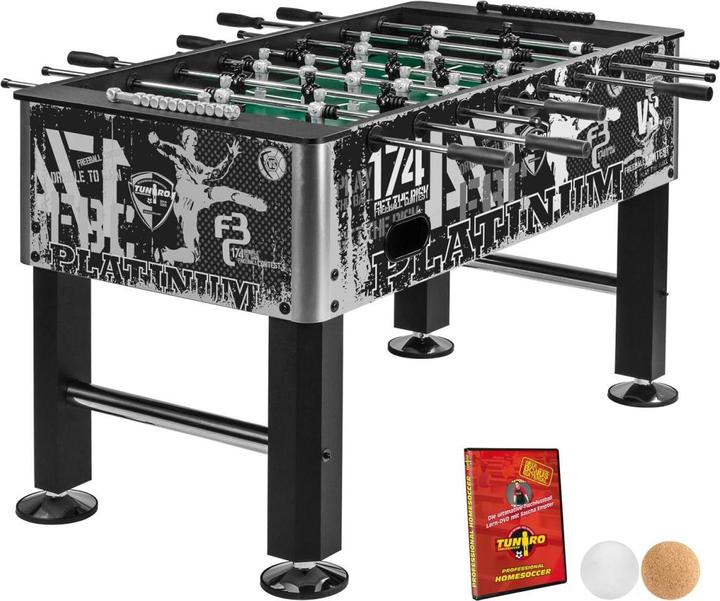 Produktbild Tuniro Kickertisch BASIC Platinum Tischkicker
