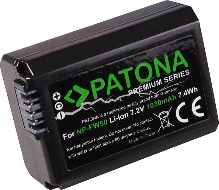 Immagine prodotto Patona Set di caricabatterie NP-FW50 + 2 batterie (Caricabatterie per fotocamere, Batteria della fotocamera)