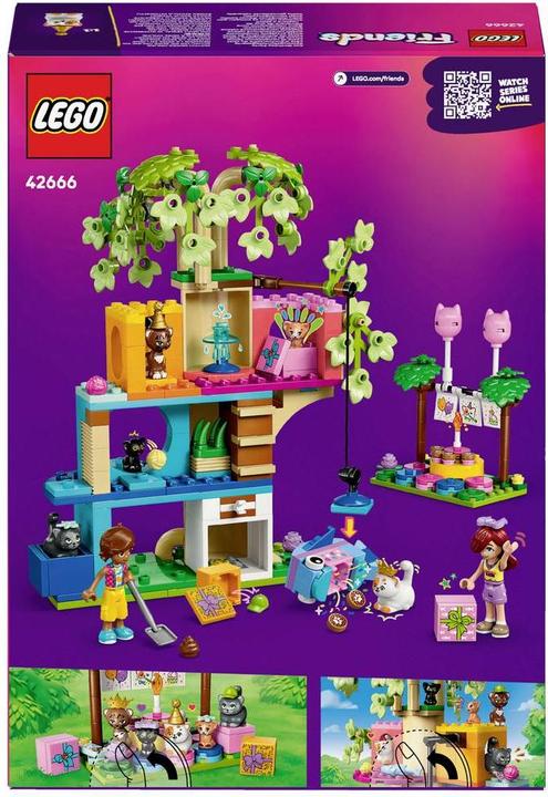 Productafbeelding LEGO FRIENDS katten verjaardagsfeestje & boomhut (42666, LEGO Vrienden)