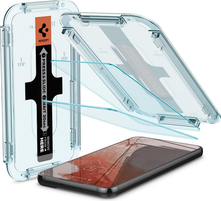 Image du produit Spigen Verre.TR Samsung S901 S22 2szt./2pcs "EZ FIT" AGL04151 szkło hartowane (2 pièce(s), Samsung Galaxy S22)