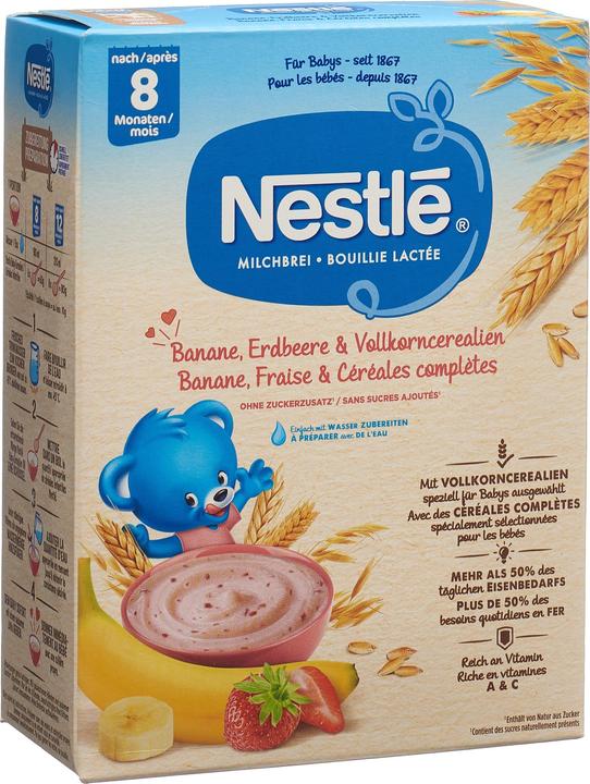 Nestlé Milchbrei Banane, Erdbeere & Vollkorncerealien (450 g)