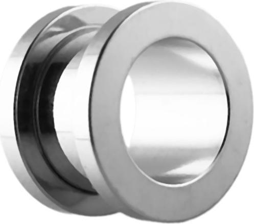 Immagine prodotto Star Piercing Tunnel di carne d'argento (senza ottone, Acciaio chirurgico 316L)