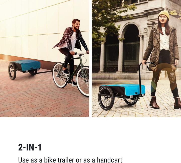 Actual product image Klarfit Companion Bicycle Trailer, Black/Blue