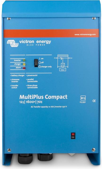 Immagine prodotto Victron Energy MultiPlus Compact 12/1600/70-16, 1300W, 12V