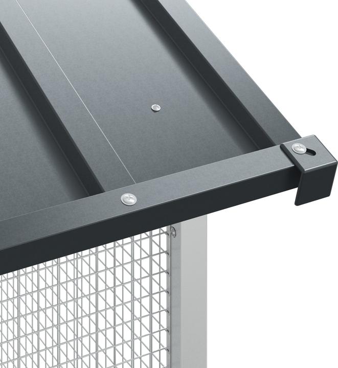 Immagine prodotto VidaXL Voliera per uccelli antracite 112x227x141 cm in acciaio