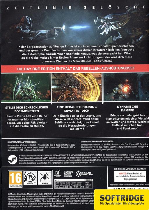 Actual product image Dolmen Day One Edition (PC) (Windows, DE)