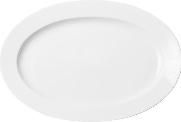 Produktbild Thunres Colour THUN Praktik weiss Platte oval mit Fahne Länge: 360 mm Breite: 255 mm