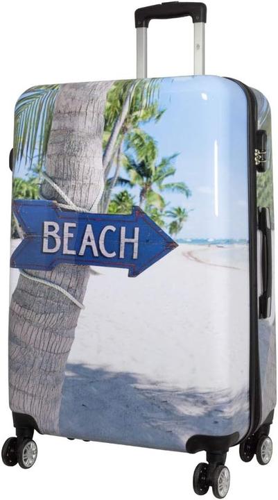Trendyshop365 Reisekoffer mit Stranddesign (94 l)