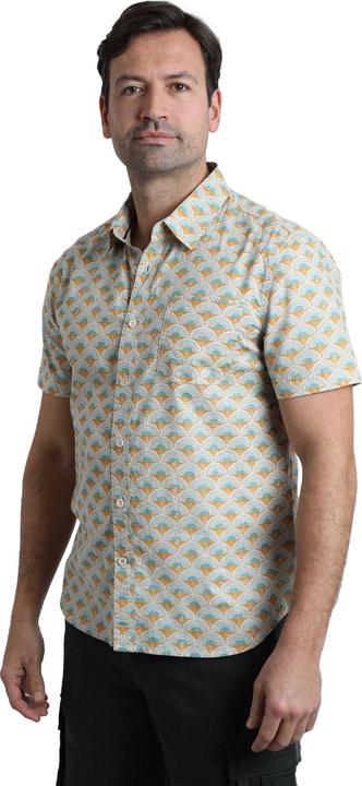 Actual product image Weird Fish Mens Faraway Shell Organic Cotton Shirt (XXL)