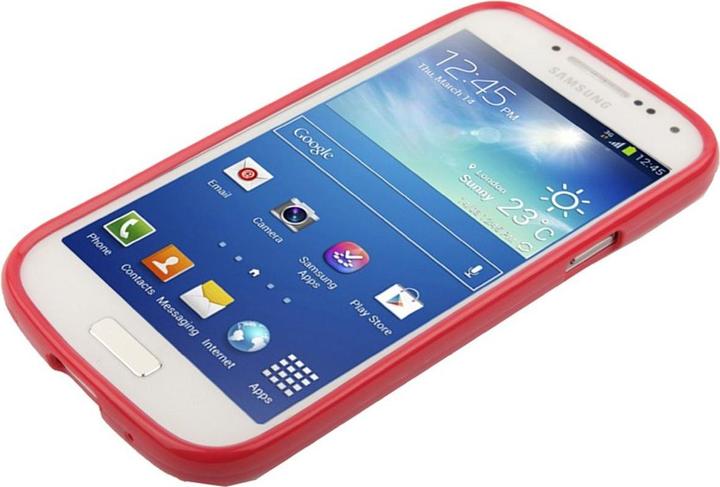 Actual product image König Design Protective cover TPU Case for mobile Samsung Galaxy S4 mini i9190 red (Samsung Galaxy S4 mini)