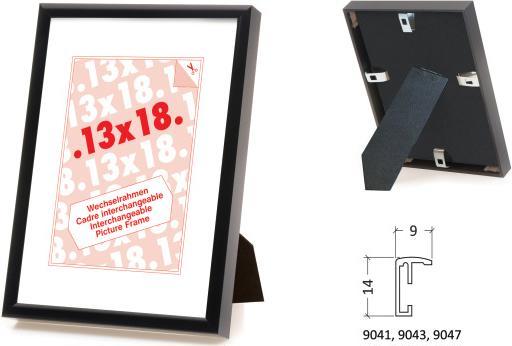 Image du produit Debex Cadre amovible en aluminium - or mat (10,5 x 15 cm)