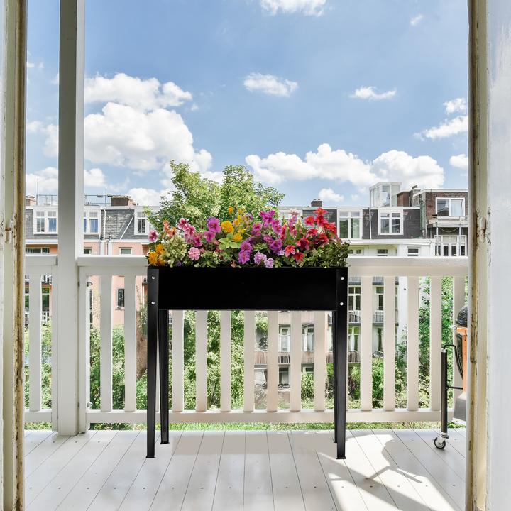 Actual product image Relaxdays Schwarzes Hochbeet aus Metall