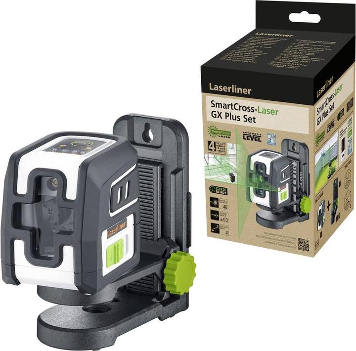 Actual product image Laserliner SmartCross-Laser GX Plus Set Cross line laser Range (max.): 40