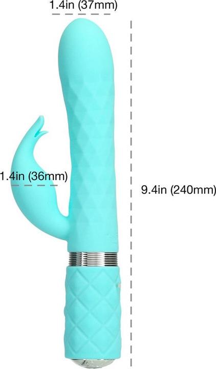 Produktbild Pillow Talk Lively Rotierender TarzanVibrator Blaugrün