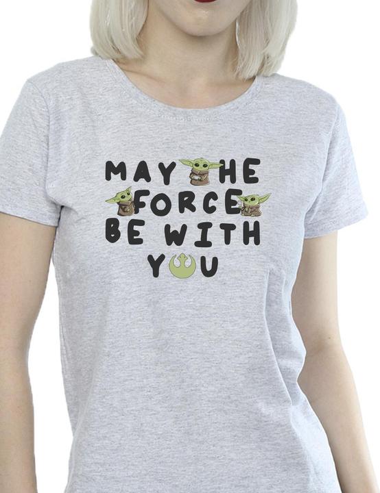 Immagine prodotto Star Wars The Mandalorian Grogu May The Force Be With You Maglietta Donna (S)