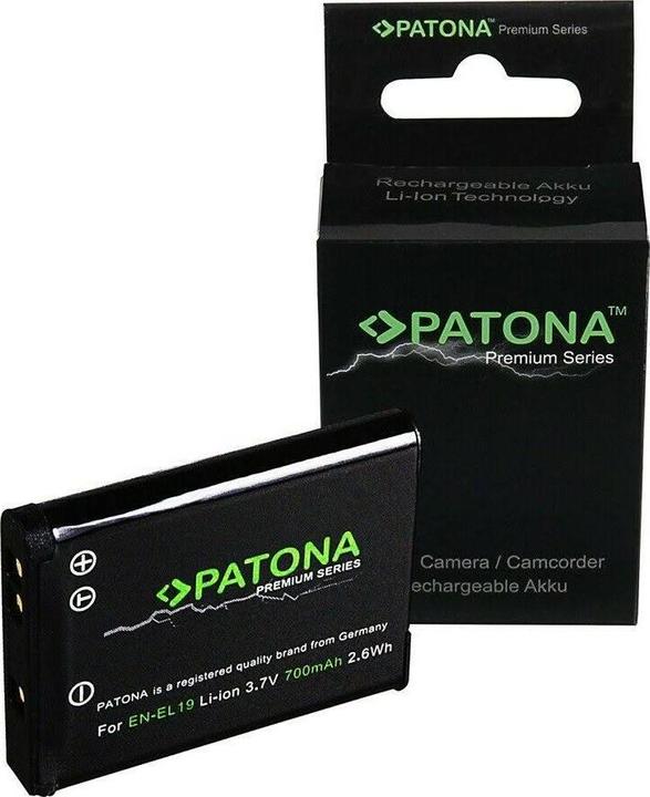 Actual product image Patona Premium battery f. Nikon EN-EL19 (Camera battery)