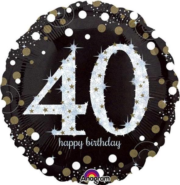 Produktbild Amscan Ballon 40 Jahre "Froher Geburtstag" (1 x)
