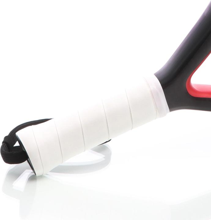 Actual product image Luxtri Padel Racket Jugador 250 Teardrop Shape Grey Red 360g Fibreglass EVA Padel Tennis