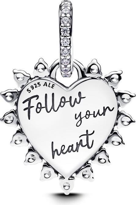 Image du produit Pandora Spinnable Arrow Heart Dangle Charm (Argent sterling 925)
