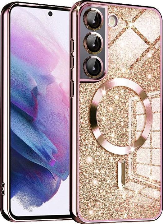 Produktbild Techsuit - Luxury Glitter MagSafe - Samsung Galaxy S22 5G - Rose Gold (Samsung Galaxy S22 5G)