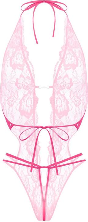 Produktbild Christine Le Duc Ouvert Spitzen Body Renee pink (S, M)