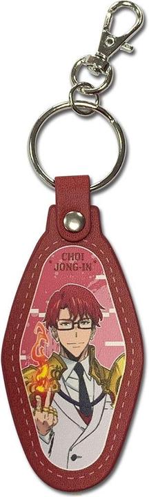 Actual product image GEE Solo Leveling leather key ring Choi Jong-In