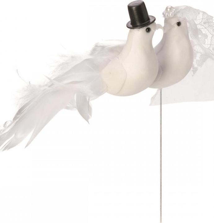 Produktbild Glorex Taubenpaar mit Draht 15cm