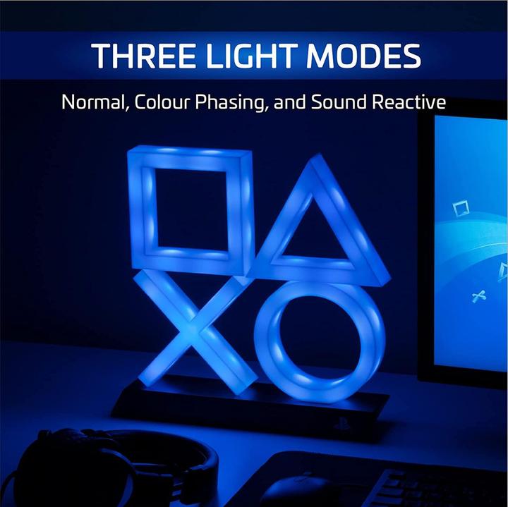 Actual product image Paladone Products PlayStation Icons XL Lamp (Blue) (PS5)