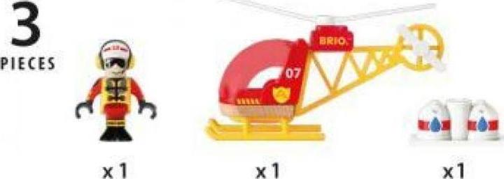 Actual product image Brio Fire Brigade Helicopter