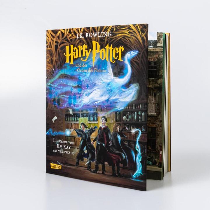 Produktbild Harry Potter und der Orden des Phönix (farbig illustrierte Schmuckausgabe) (Harry Potter 5) (Deutsch, Neil Packer, J.K. Rowling, Klaus Fritz, 2022)