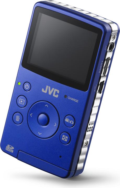 JVC GC-FM1A, Pocket HD-Camcorder, 8MPixel Fotos, Blau (4 x)