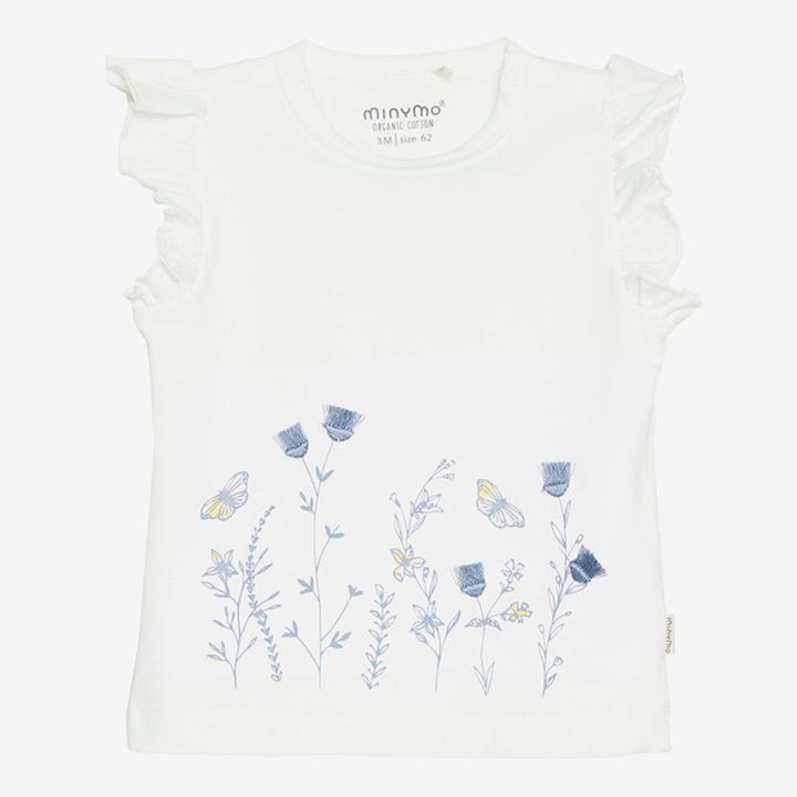 Actual product image Minymo T Shirt Flowers and Butterflies (80)