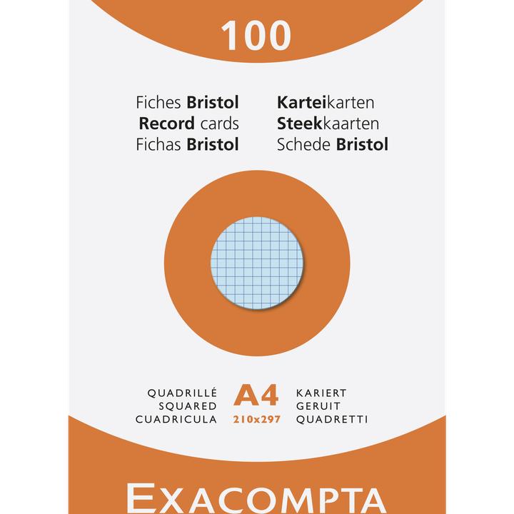 Actual product image Exacompta Index cards (210 x 297 mm, 205 g/m², 100 x)